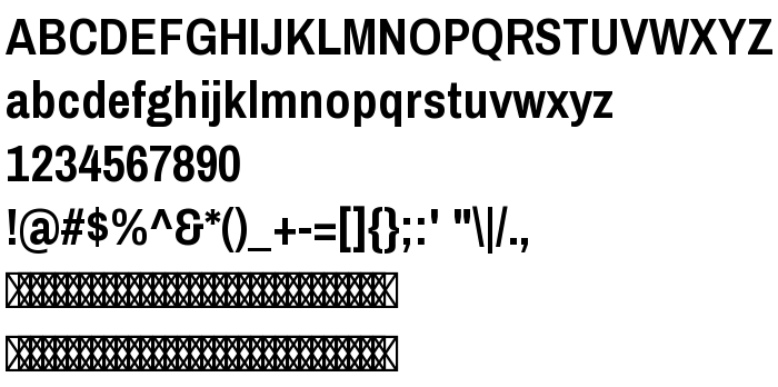 Преглед на шрифта Archivo Narrow Bold