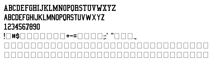 Преглед на шрифта College Semi condensed