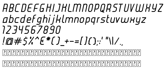 Преглед на шрифта JUICE Italic Italic
