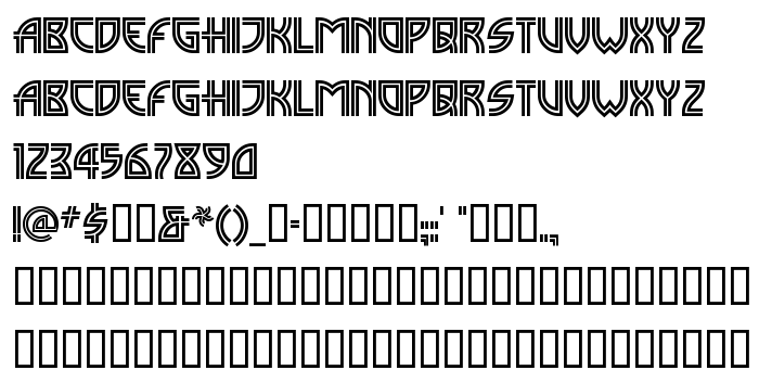Преглед на шрифта MadisonSquare Incised