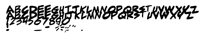 Преглед на шрифта adam warren 0.2 Bold Italic