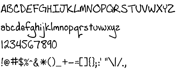 Преглед на шрифта AndrewScript
