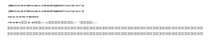 Преглед на шрифта Backslash