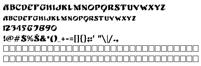 Преглед на шрифта Hoffmann Regular