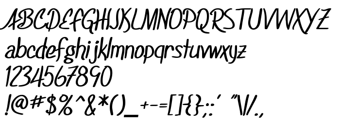 Преглед на шрифта SF Foxboro Script Bold