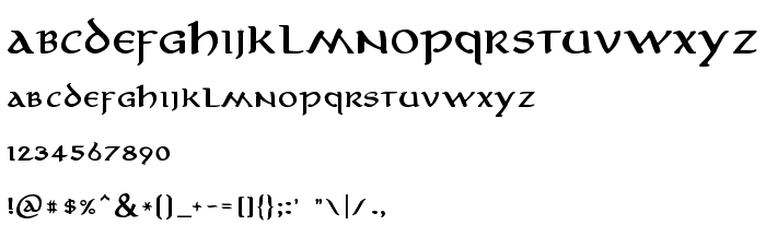 Преглед на шрифта Aniron Bold