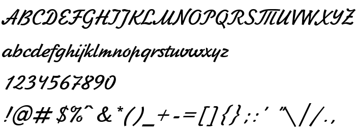 Преглед на шрифта Jikharev Bold Italic:001.017