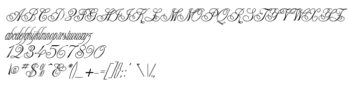 Преглед на шрифта Shampanskoe script