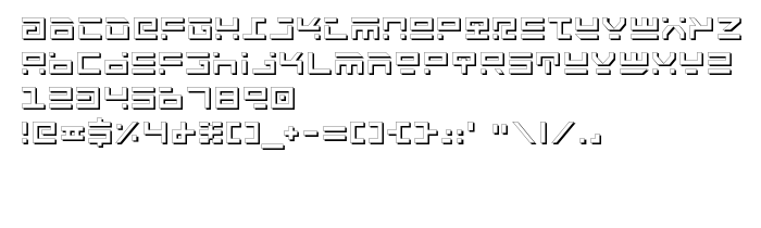 Преглед на шрифта Rocket Type Shadow