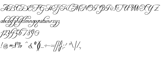 Преглед на шрифта Freebooter Script