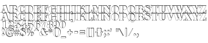 Преглед на шрифта a_BodoniOrtoTitulSh Black