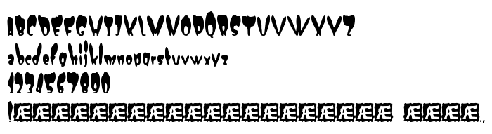 Преглед на шрифта Numskull (BRK)