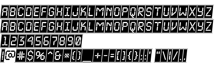 Преглед на шрифта a_LCDNovaCmFrObl