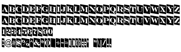 Преглед на шрифта a_SeriferTitulCmDn