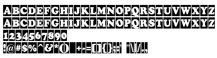 Преглед на шрифта a_CooperBlackCm