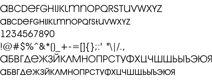 Преглед на шрифта a_AvanteTitlerCpsLC Light