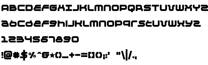 Преглед на шрифта KB Negative Bold
