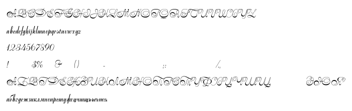 Преглед на шрифта Stradivari script